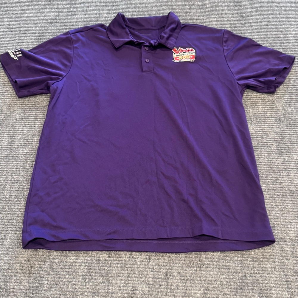 NASCAR Darlington Bojangles Southern 500 Purple Logo Polo Shirt Size XL